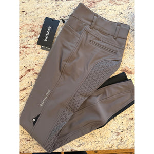 Equiline Reithose Fullgrip - Damen in Taupe mit Y-Full Grip-System für optimalen Halt im Sattel. Hochwertiges BX-TECH-Gewebe für Komfort.