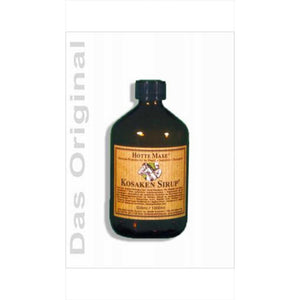 HotteMaxe Kosaken Sirup für Bronchialverschleimung bei Pferden, 1L Flasche aus der Stallapotheke zur Unterstützung der Atemwege.