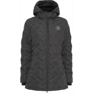 Eldorado Kinderreitjacke Valeska in Schwarz mit Kapuze und Reißverschluss – robust und komfortabel für junge Reiter. Ideal für kalte Reittage.