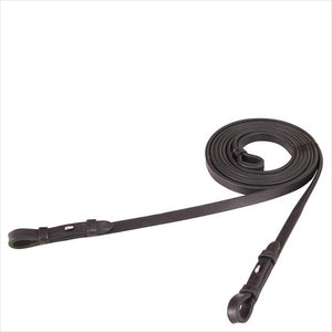 BR Kandarenzügel Leder 13mm - Zaumhaken aus der Standardkollektion in Schwarz, ideal für Reitsport und Zäumung von Pferden.