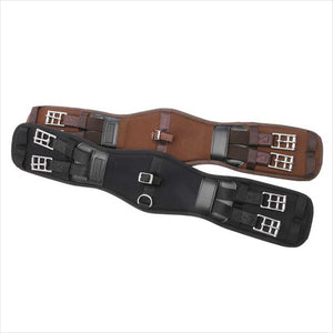 Kavalkade Sattelgurte in Braun und Schwarz mit D-Ring, Memory Foam und ohne Elastik – hochwertiges Sattelzubehör für Pferde.