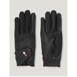 Tommy Hilfiger Equestrian Handschuhe Duke Herbst-/ Winterkollektion in Schwarz mit Logo-Detail, ideal als Sommer Reithandschuhe für Reiter. Hochwertige Verarbeitung für optimalen Grip und Komfort beim Reiten.