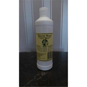 Hotte Maxe Strax 100ml Ekzemer Lotion in weißer Flasche mit Etikett, ideal zur Behandlung von Juckreiz und Scheuerstellen bei Hautproblemen.
