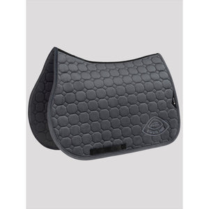 Equiline Schabracke Octagon Velvet Winter 2025 in Anthrazit, funktionale und stilvolle Schabracke für Pferde mit ergonomischem Design.