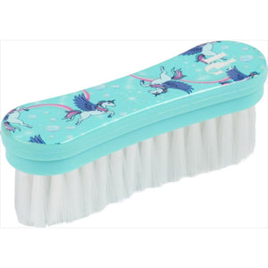 HorseGuard Kopfbürste für Kinder mit Einhorn-Design und weichen weißen Borsten. Kinder Kopfbürste kaufen für Kopf, Ohren und Kinn beim Pferd.