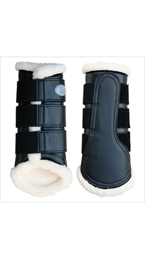 Harrys Horse Flextrainer Gamaschen Basic Dressurgamaschen Paarweise Gamaschen Kunstfell #SALE