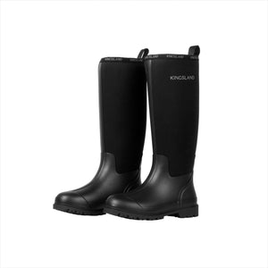 KLMaria Gummistiefel Damen - Hoch von Kingsland mit wasserdichtem Neoprenschaft und robustem Gummifuß. Ideal für Reitsport und Outdoor-Aktivitäten.