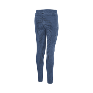 KLMila Denim-Reitleggings für Junioren, Full-Grip