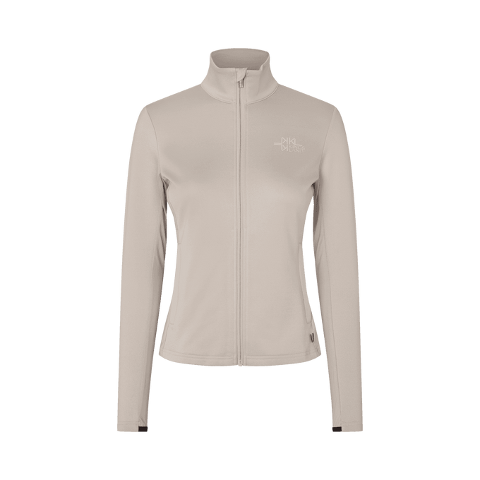 KLAlba Damen Fleece mit durchgehendem Reißverschluss – Beige Dove / M