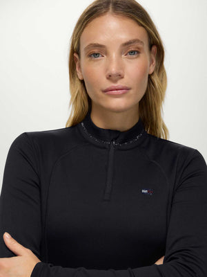 Tommy Hilfiger Cady Damen 1/4 Zip Strass Training Top
