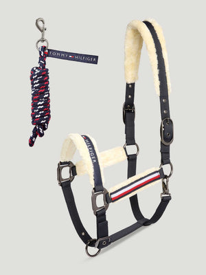 Tommy Hilfiger Yale Set Kunstfell Halfter und Strick