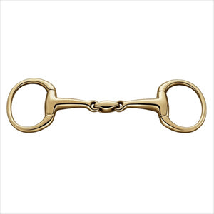 SPRENGER Olivenkopftrense Kupfer - direkter Zügelkontakt, doppelt gebrochenes Gebiss mit 70mm Ringen für maulschonende Einwirkung bei Pferden.