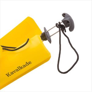 Detailansicht des Griffs vom Kavalkade Stiefelspanner Kai mit Zugband. Praktisches Stiefelpflege-Zubehör gegen Faltenbildung.