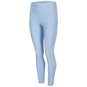 Eskadron Reitleggings Vollgrip in Hellblau aus der Reflexx Kollektion mit Handytasche und elastischem Bund für optimalen Komfort beim Reiten.