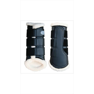 Harrys Horse Flextrainer Gamaschen Basic Dressurgamaschen Paarweise Gamaschen Kunstfell #SALE
