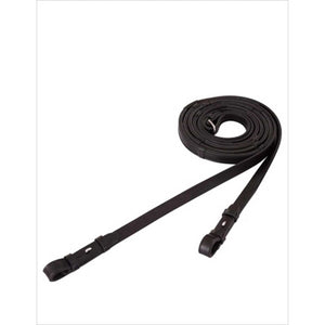 BR Lederzügel flach mit Gripinnenseite und Stegen