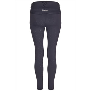 Rückansicht der Eskadron Damen Reitleggings Flex Core Classic Sports FS25 mit Silikonbesatz und abriebfestem Material für optimalen Halt im Sattel.