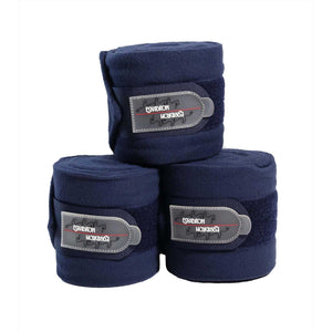 Eskadron Bandagen Fleece Pferde in marineblau aus der Basic Collection. Ideal für täglichen Beinschutz beim Reiten.