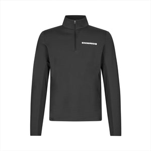 Kingsland KLNoval Herren Trainingsshirt in Schwarz mit halbem Reißverschluss – Trainingsshirt für Herren, ideal für Winter Komfort.