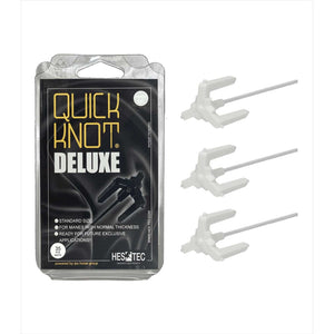 Weiße Waldhausen Einflechthilfe Quick Knot Deluxe, 35 Stück, 4 cm, für sicheres und schnelles Einflechten der Pferdemähne.