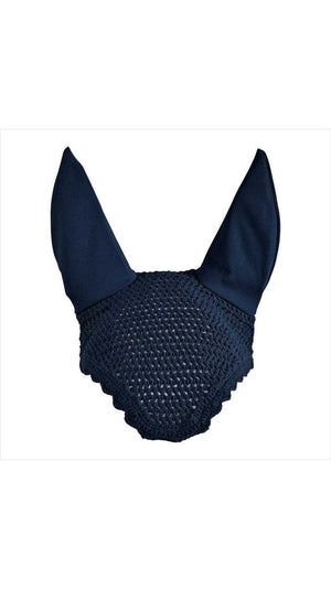 Eskadron Fliegenmütze ohne Kordel in Marineblau aus der Basic Kollektion, gehäkelte Struktur mit elastischen Ohren für effektiven Fliegenschutz.