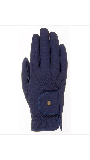 Roeckl Reithandschuhe Sommer Grip - Artikel 13786 in Dunkelmarine. Waschmaschinengeeignetes Modell für stilbewusste Reiter.