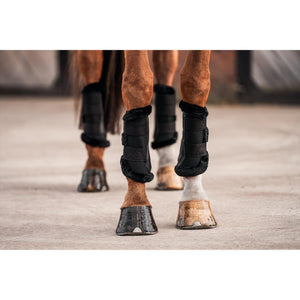 Schwarze Equestrian Gamaschen Premium 3D Air #SALE