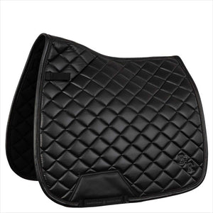 BR Schabracke Felice in Schwarz mit anatomischer Rückenform und feuchtigkeitsregulierendem Futter für trockenes Reiten im Winter 2024.