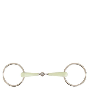 Wassertrense Apple Mouth Gebiss mit 15 mm schmalem Kunststoff-Mundstück in Apfelgeschmack, einfach gebrochen und FDA-geprüft.