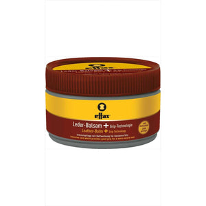 Effax Lederbalsam mit Grip 250ml in runder Dose mit gelb-rotem Etikett. Ideal zur Lederpflege im Reitsport mit Anti-Rutsch-Effekt.