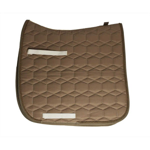 Mattes Schabracke Walnuss Kordel aus Baumwolle und Polyester mit Pigeon-Kordel, ideal für Sättel ab 17 Zoll. Atmungsaktiv und formstabil für Pferdesport.