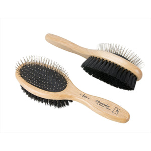 Leistner Allrounder Mähnen- und Schweifbürste Ivy mit PPN Borsten und Edelstahlstiften, doppelseitig für Pferdepflege. Ideal für Mähne und Schweif.