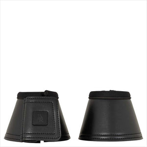 BR Springglocke Flynn Neopren in Schwarz mit weichem Rand und starkem Klettverschluss. Perfekter Hufschutz für Pferde im Outdoor-Reitsport.