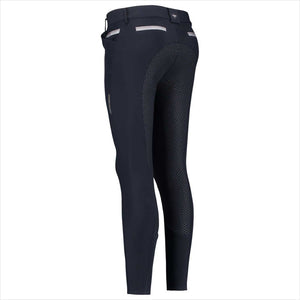 euro-star Reithose Arista Fullgrip in Dunkelblau mit rutschfestem Fullgrip und flexiblen Beinabschlüssen, perfekt für den Sommer.