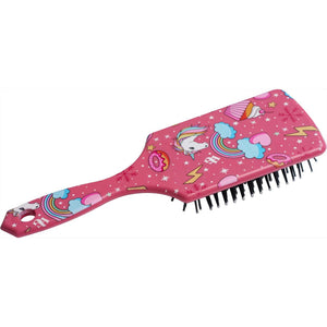 Horseguard Schweifbürste - Schweifbürste kaufen mit süßem Einhorn-Print in Pink. Perfekt für Pferdepflege und Stallzubehör.