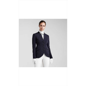 Kingsland Turniersakko Damen atmungsaktiv in Dunkelblau mit taillierter Passform und 4-Wege-Stretch für optimalen Komfort beim Reiten.