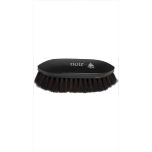 Haas Fellbürste Noir Rosshaare - Natürlicher Glanz | Fellpflege, große Bürste mit weichen Rosshaaren für sanfte Pferdepflege, Modell 5569.