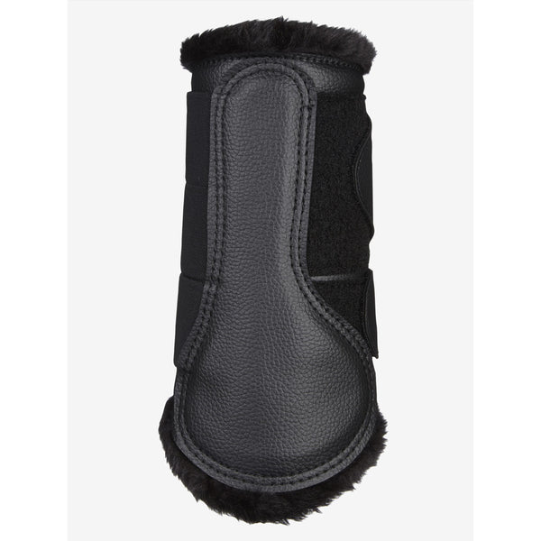 LeMieux faux leather gaiters with teddy fleece lining 