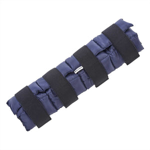 Busse Kühlgamasche Cool Off in navy mit vier Klettverschlüssen, strapazierfähig für Pferdebeine. Ideal zur Regeneration nach Belastung.