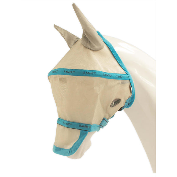 Horseware Rambo Fly Mask Plus avec nez amovible et protection oculaire 