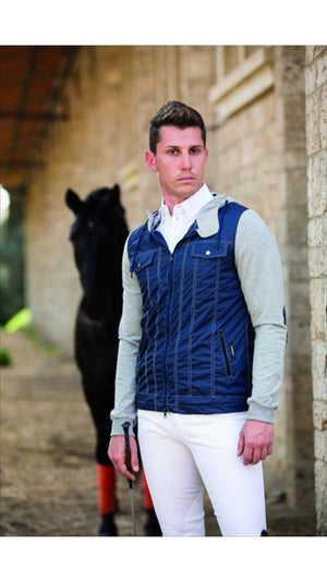 Modische Horseware Ciro Herrenjacke mit verstellbarer Kapuze, 65% Polyester, 35% Baumwolle, perfekt für Reitsport und Freizeit.