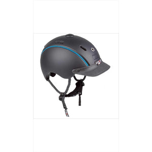 Casco Biesen MyStyle Helm XS-M - Gestalte Deinen Style mit türkisfarbenem Biesen-Design. Reithelm mit MyStyle-System für XS-M Größen.
