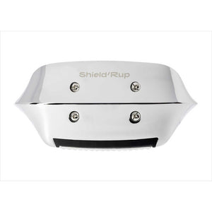 Unterseite des Samshield Shield Rup Steigbügels mit sichtbarer Magnetöffnung. Innovativer Sicherheitsmechanismus für Reitsportzubehör.