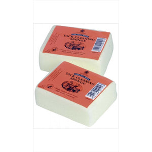 Carr&Day& Martin Lederpflege Schwamm mit rotem Etikett, kompakter, hochdichter Schwamm für Sattelzeugreinigung im Reitsport.