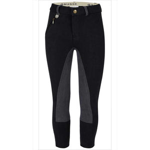 Reithose Leni Mini Vollbesatz - Klettverschluss und Elastikbund für Kinder. Bequeme Kinderreithose mit Reißverschlusstasche und Vollbesatz.