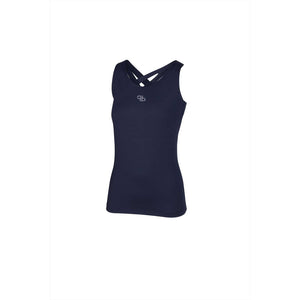Dunkelblaues Pikeur Tanktop Selection 5214 mit sportlichem Design und atmungsaktivem Material – ideal für Damen im Sommertraining.