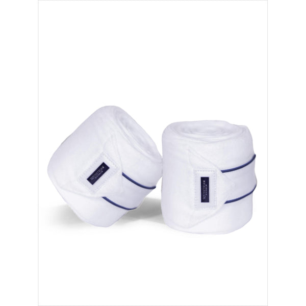 Equestrian Stockholm Bandages Blue Meadow White #SALE