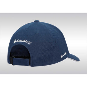 Rückansicht der Samshield Cap Flexfit kaufen - Flexible Größe | Atmungsaktiv mit verstellbarem Verschluss und gesticktem Markenlogo.
