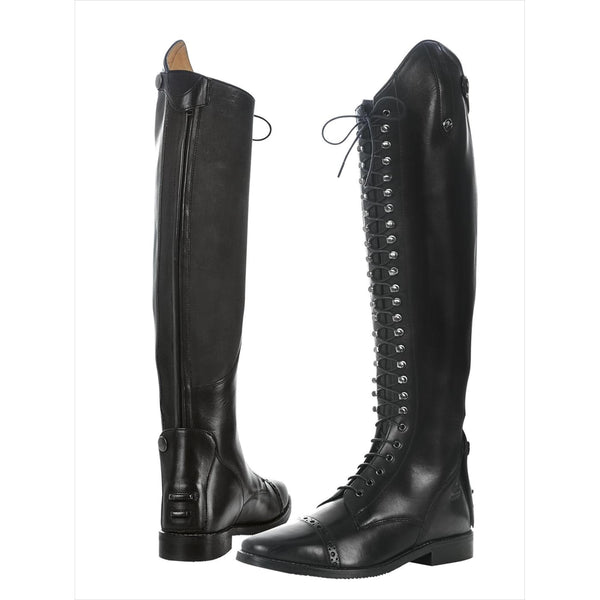 Busse riding boots Laval black with lacing up to the top 