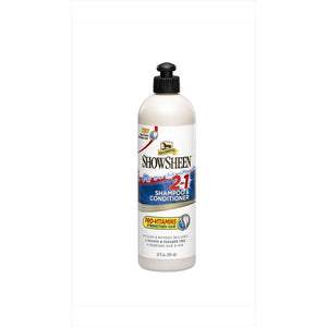 Absorbine Pferdeshampoo 2in1 pH-neutral 591 ml mit Pro-Vitaminen für Mähne, Schweif und Fell. Sulfatfrei und ideal zur sanften Pferdepflege.